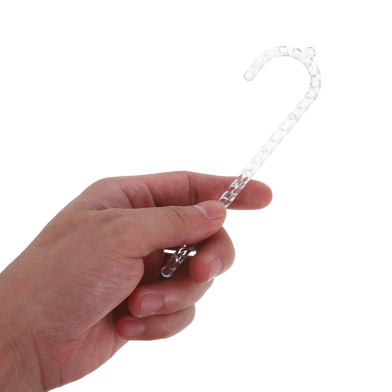 

36 Pcs Crystal Crutch Hanging Decoration Candy Cane Party Decorations Artificial Canes Outdoor Prop Acrylic for Crafts