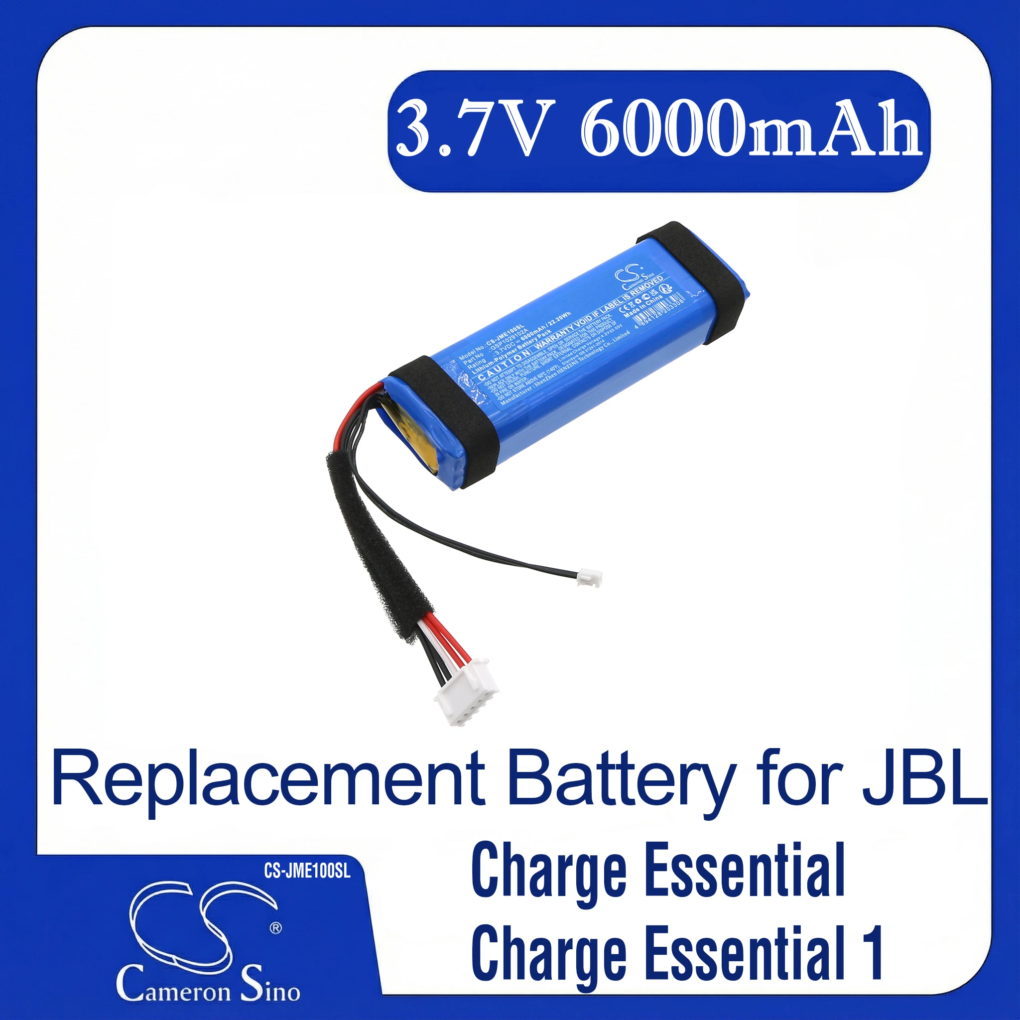 

Cameron Sino Replacement Battery for JBL Charge Essential, Charge Essential 1,, Fits P/N GSP1029102A