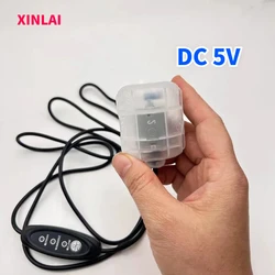 DC model 2605 5V 3000-4500RPM plug-in power bank computer USB three speed adjustable vibration massage motor DIY vibrator