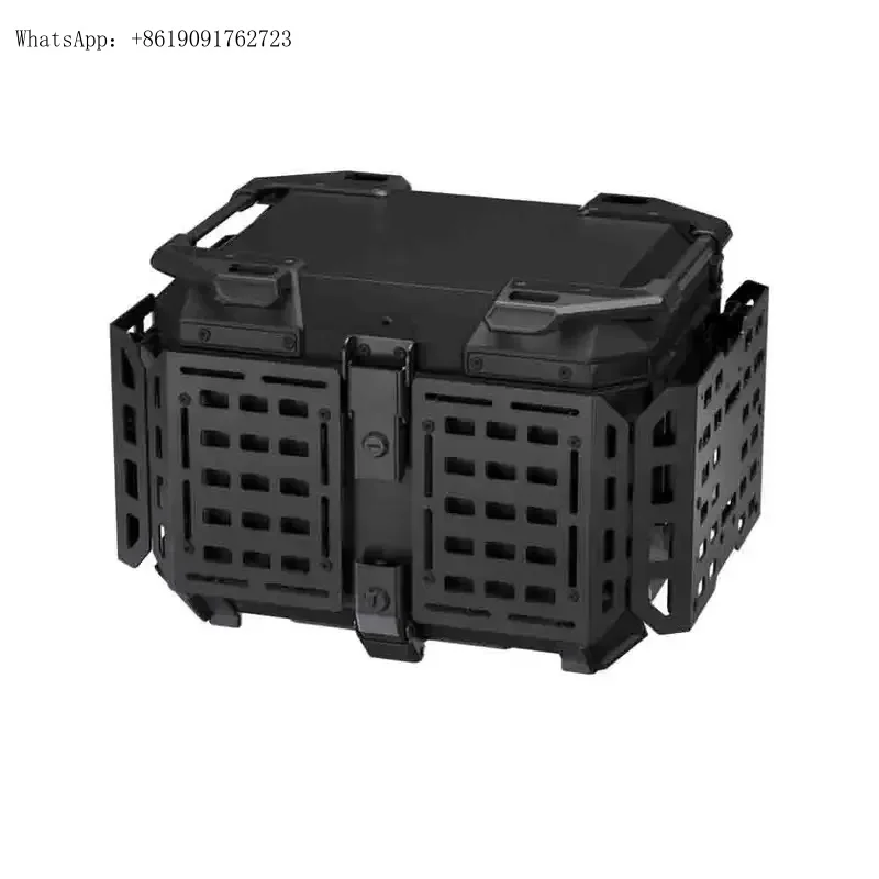 

Factory Hot Selling Aluminum 45L Motorcycle Trunk Topcase Lage Case Top Box Rear Helmet Travel Storage Scooters Accessories Wat