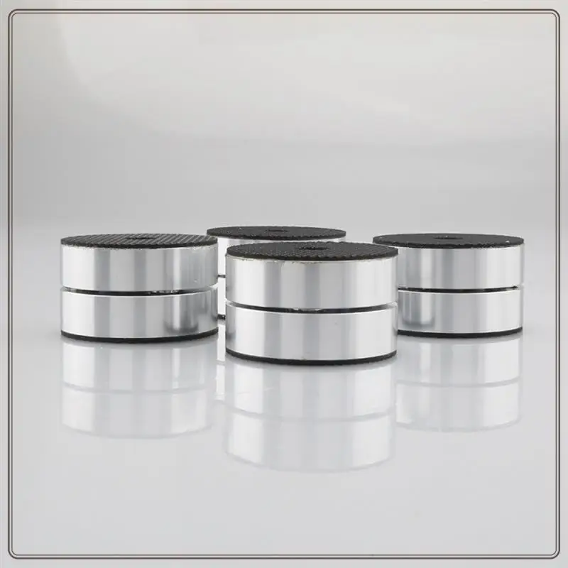 

Reliable-4Piece Hifi Speaker Isolation Feet Cushion Pads Aluminum Vibration Dampener 40X23mm Silver,4Piece Hifi Speaker Isolatio