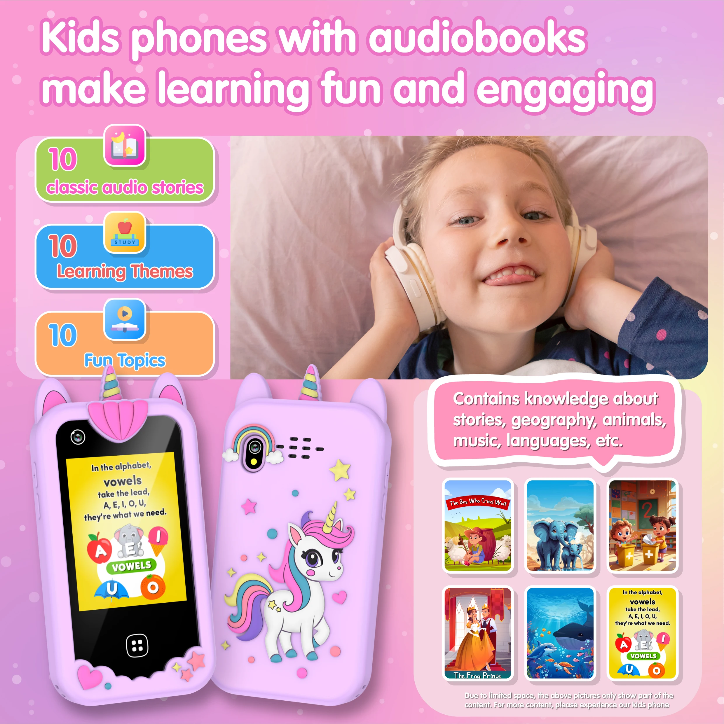 Mini teléfono inteligente para niños, reproductor de música con cámara Dual IPS de 2,8 pulgadas, 17 juegos, teléfono de aprendizaje para niños pequeños, juguetes para teléfono móvil, regalos de cumpleaños