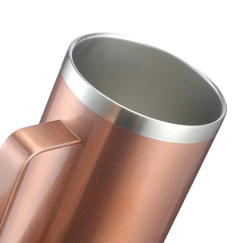 

Double Layer Vacuum 24oz Beer Cup with Handle Modern Sli Stainl Steel Water Mug for Office Use Thermal Insulated Mug