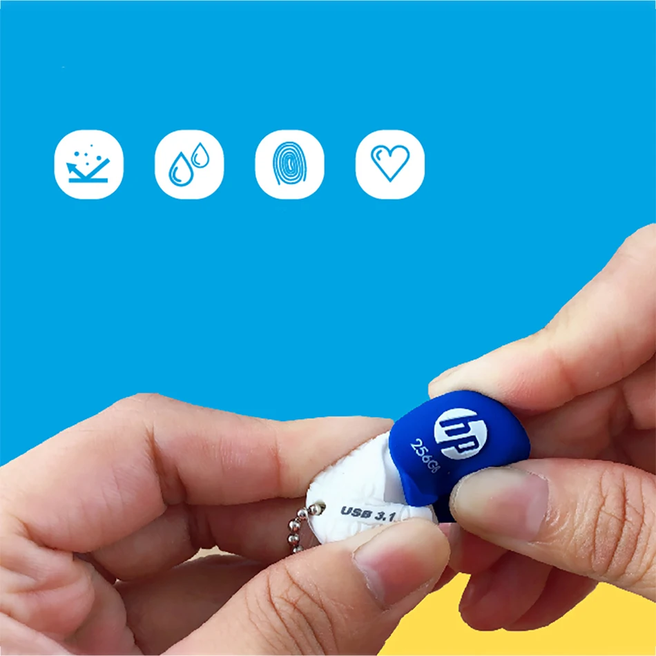 Originele HP 128 GB USB Flash Drive USB3.1 Pendrive voor PC USB Key Geheugen USB Stick met Case Luck Stone Type