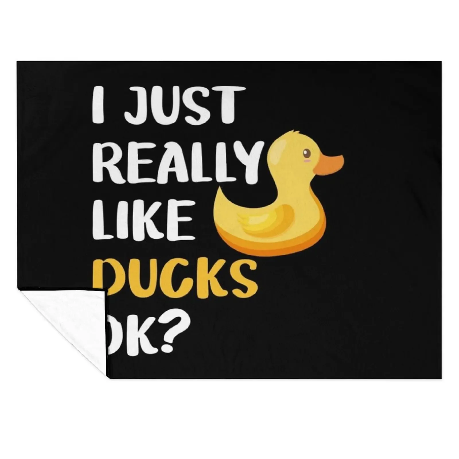 

I Just Really Like Ducks Ok Throw Blanket Weighted heavy to sleep warm for winter Luxury Throw Blankets