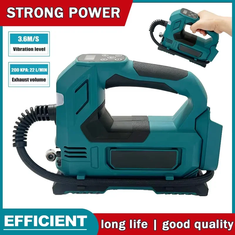 

Portable Cordless Tire Inflator Electric Air Pump Handheld Air Compressor For Car Bicycle Tires Ball For Makita 18V Battery