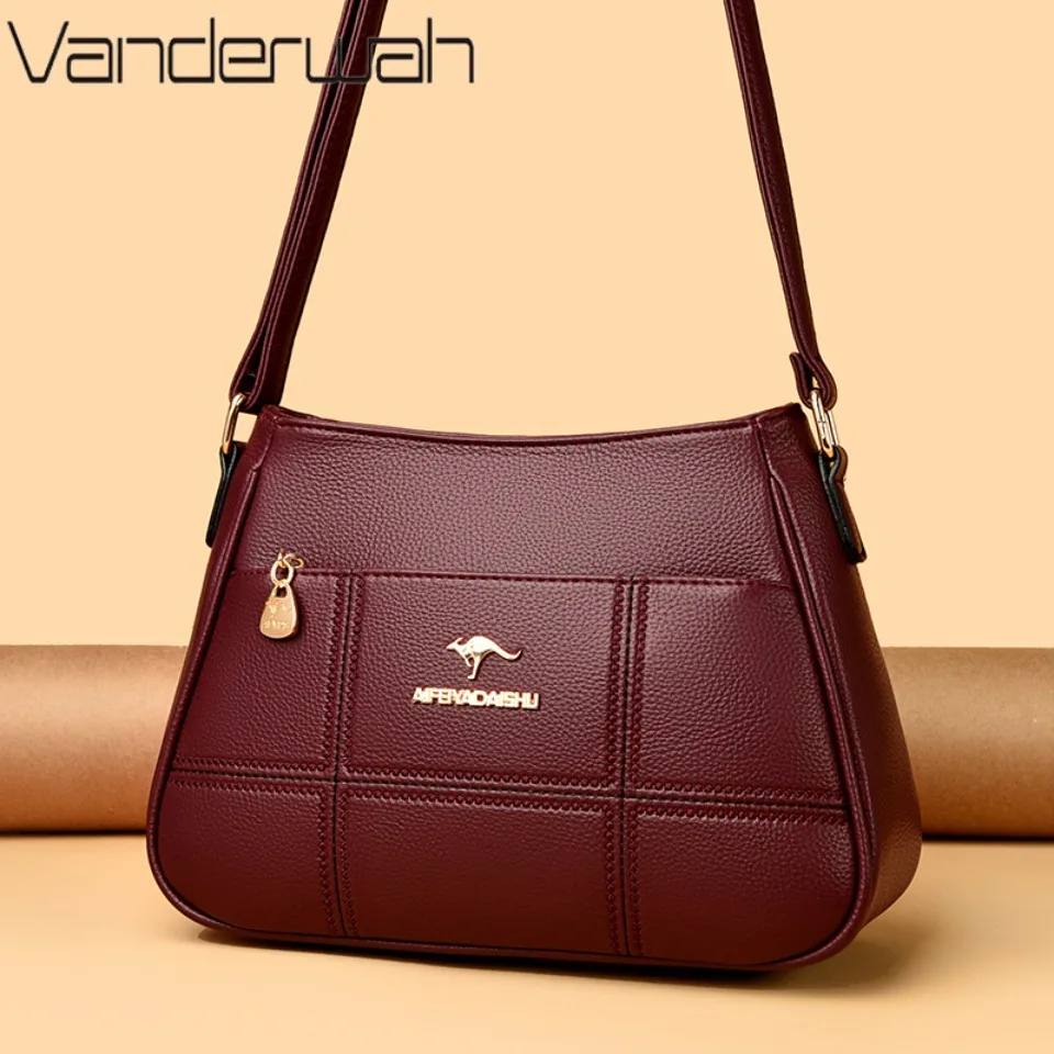 

High Quality Underarm Shoulder Bags for Women 2026 Soft PU Solid Color New Texture Leather Luxury Designer Crossbody Bag Sac