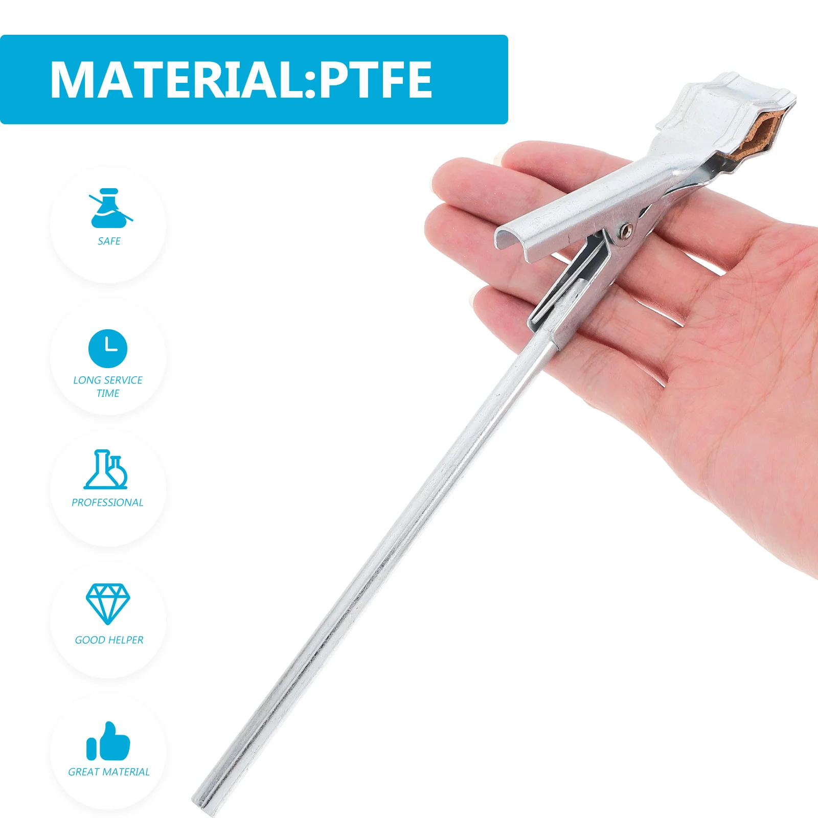 Lab Test Tube Holder Adjustable Chemistry Lab Clamp for Glass Tube Heating Experiments Stainless Steel Laboratory Bracket Stand