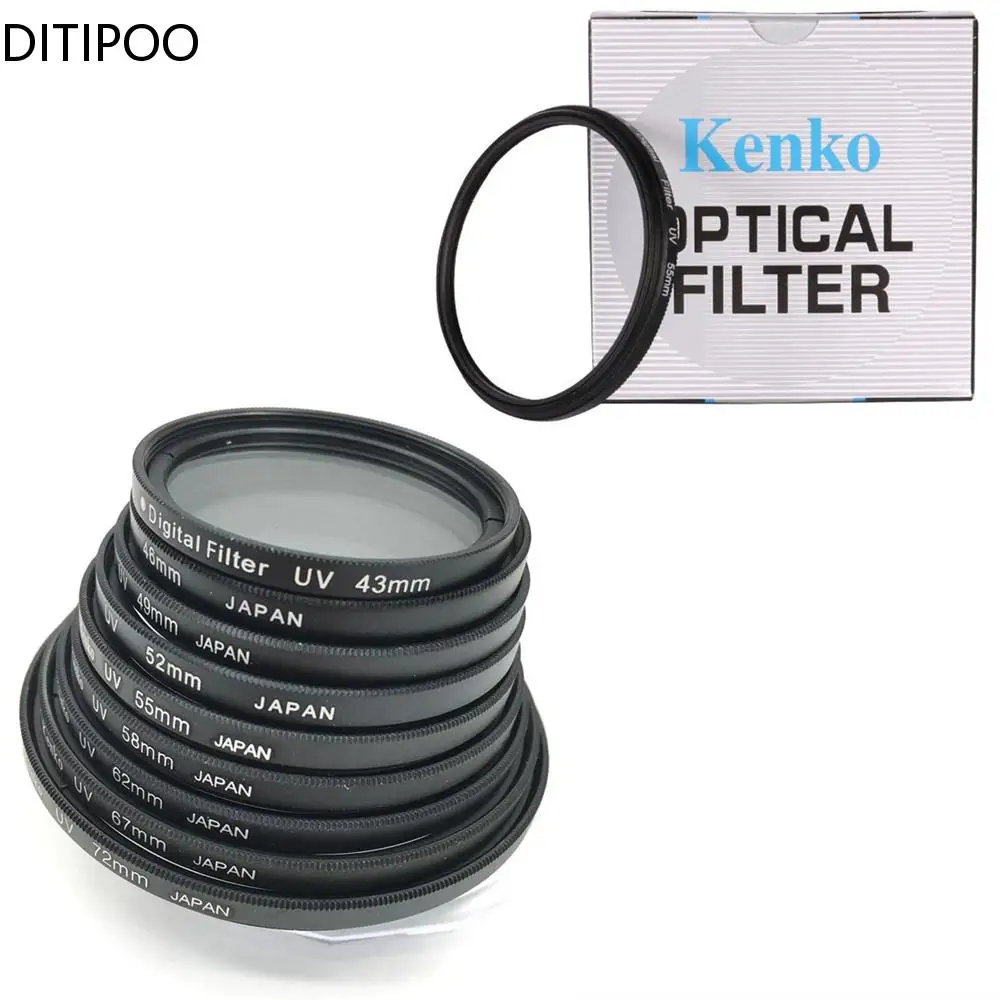 37 40,5 43 46 49 52 55 58 62 67 72 77 82 mm Osłona obiektywu z filtrem cyfrowym UV do lustrzanek cyfrowych Canon Nikon