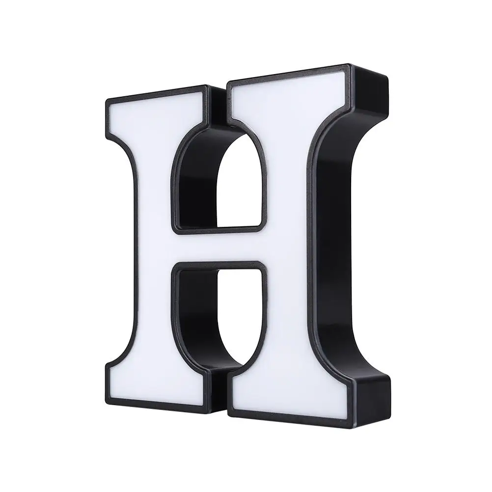 

Letter Light Personalized Sign Wall Night LED Alphabet Shaped Lights Lamp Modeling