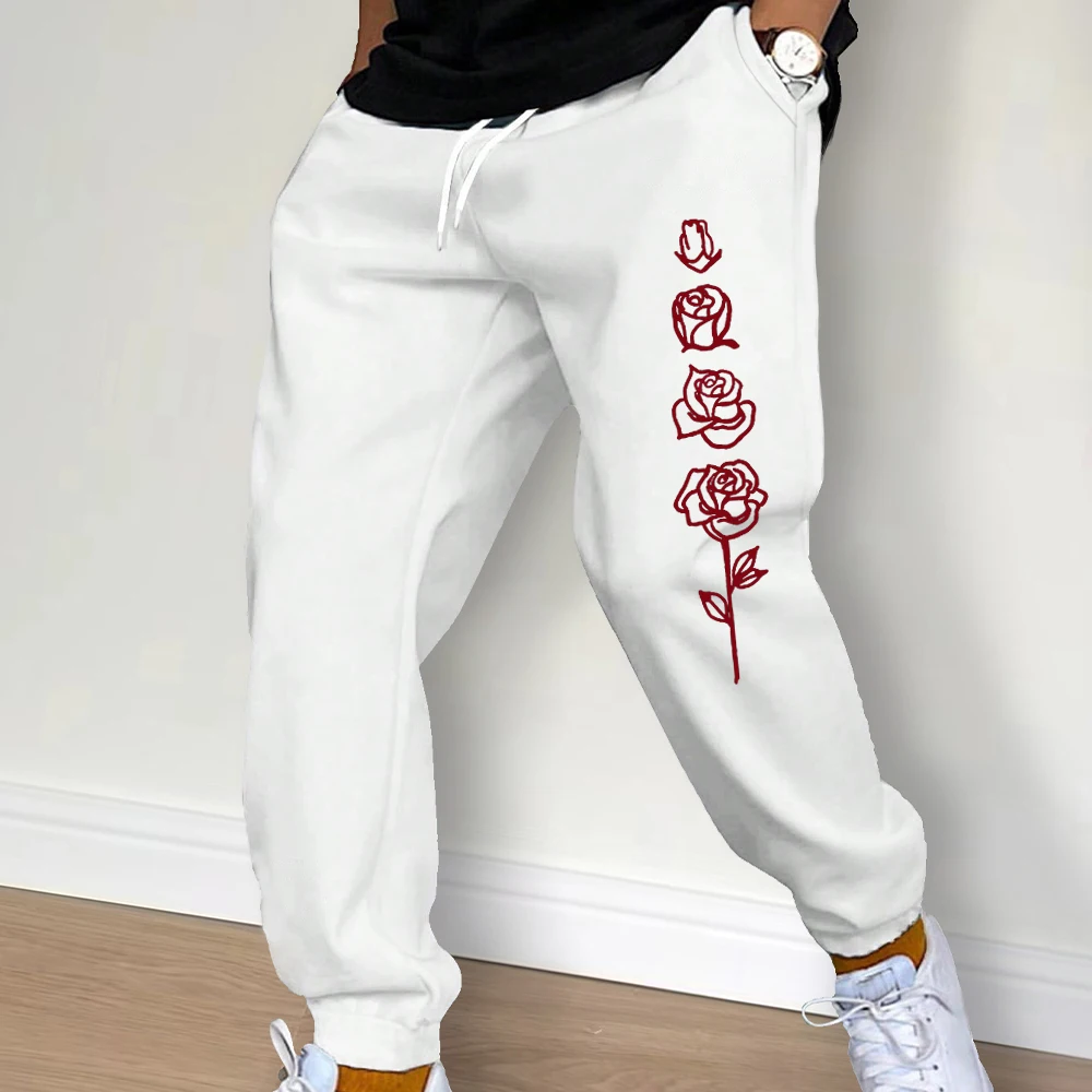 

High-quality sportswear pants men s fashionable and personalized printed exercise jogging pants women s casual drawstring pants