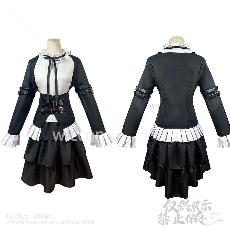 Anime Fata Cosplay Erza Scarlet Costume Cameriera Uniforme Vestito Lolita Parrucche Lunghe Rosse Hallowen Vestito Di Natale Per Le Donne Ragazze Code