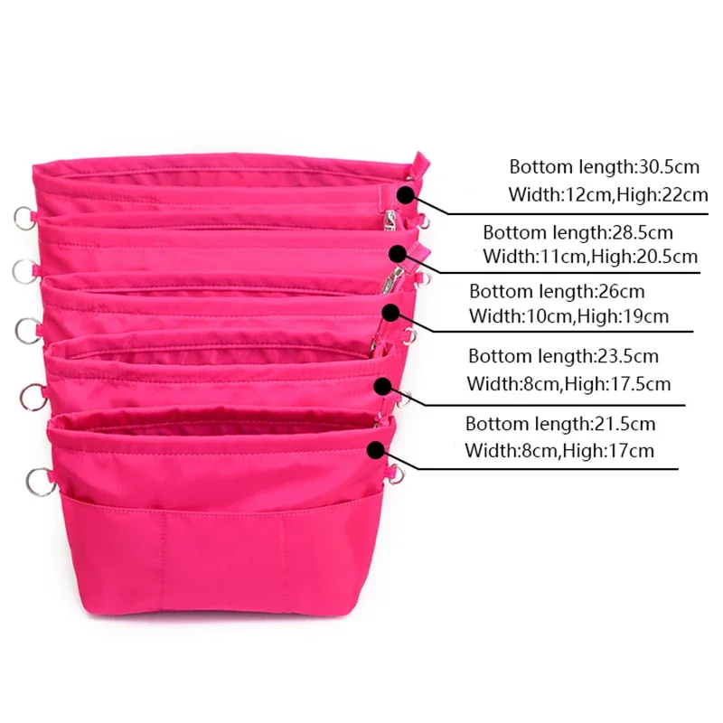 EverToner Women Makeup Bag Large Capacity Insert Bag Organizer Handbag Multi-functional  Cosmetic Bag