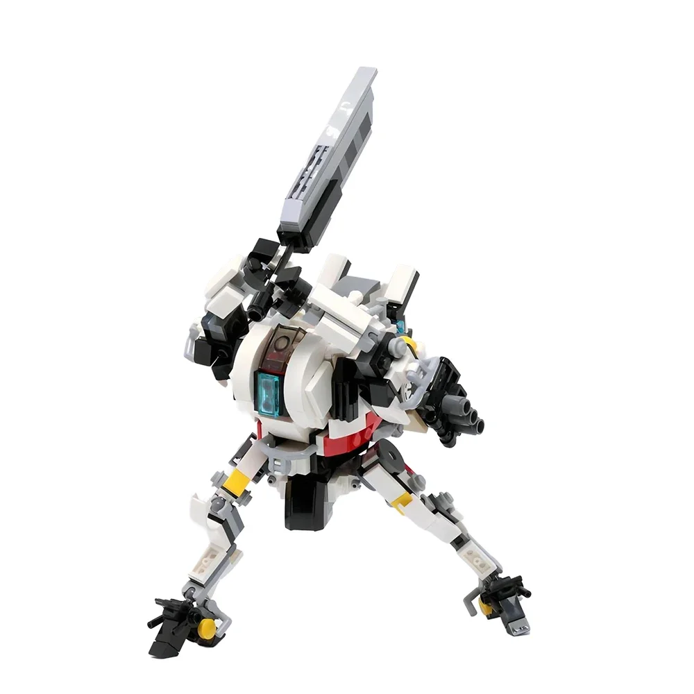 Moc titaneds เกมคลาสสิก titanfallss 2 Ronin-Class Mecha titaneds โมเดลบล็อกตัวต่อโทนสีไทเทเนียมนักรบของเล่นของขวัญสำหรับเด็ก