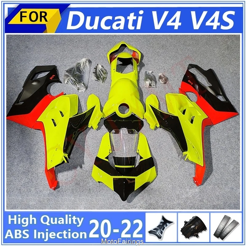 

Motorcycle Fairings Kits For Ducati V4S 2020-2022 Full Plastic Body Fairing Panigale V4 S 20-22 Bodywork Cowl Spoiler Shell