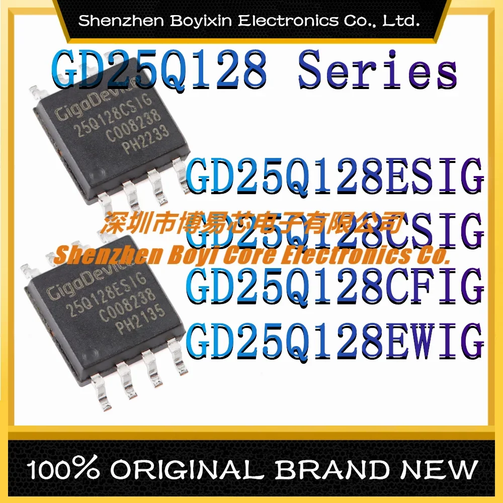 

GD25Q128ESIG GD25Q128CSIG GD25Q128CFIG GD25Q128EWIG 128Mbit 2.7V~3.6V New Original Genuine