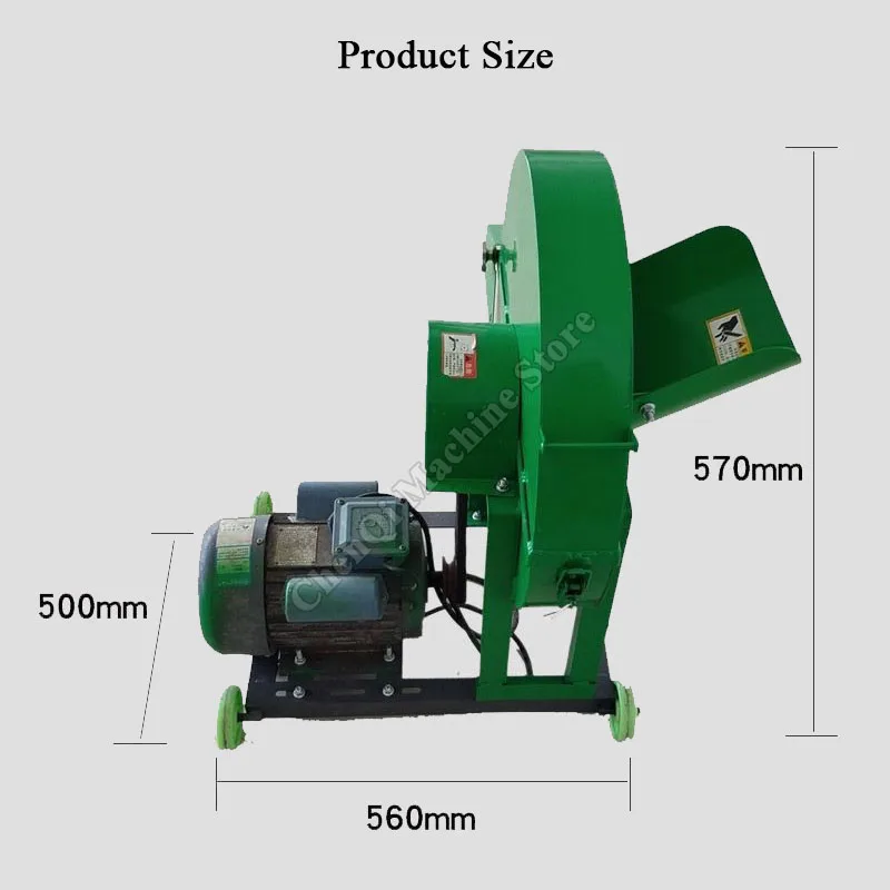 Straw Shredder Machine Efficient Livestock Feeding Livestock Banana Leaf Banana Tree Cutter With Motor Animal Feed Production