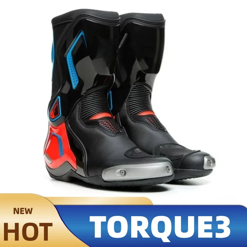 

Luxury Brand TORQUE 3 Motorcycle Boots Breathable Non-slip Racing Boots Leather Waterproof Riding Boots Men's Anti-fall Sneakers