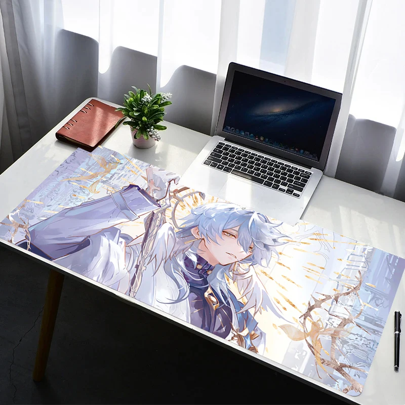 

Mouse Pad Laptop Rubber Extended Desktop Mat H-honkai Star Rail Sunday Computer Gamer Mousepad Gaming Accessories Keyboard Pad