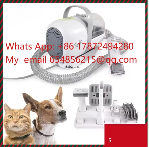 Vakuumsauger mit 1,5 l Fassungsvermögen, professionelles Pflegeset, Cleaning Brush, Pet-Staubsauger, Trimmer,