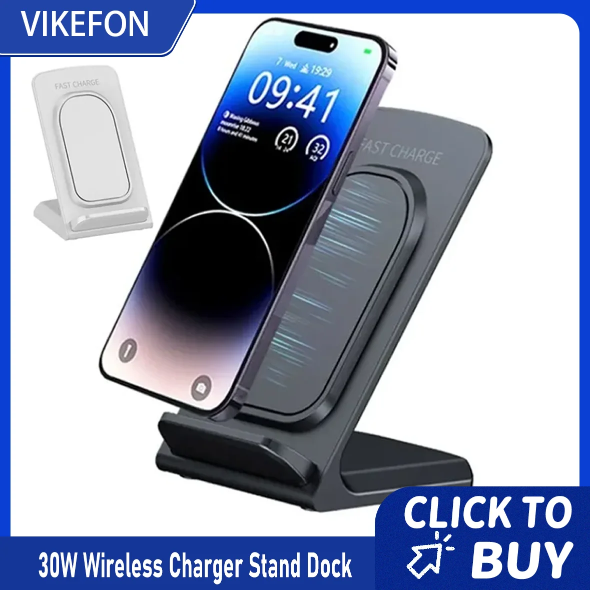 

Беспроводное зарядное устройство, держатель для телефона, настольная док-станция, подставка для iPhone 17, 16, 15, 14, 13, Pro Max Plus, Samsung S25, станция быстрой зарядки Xiaomi