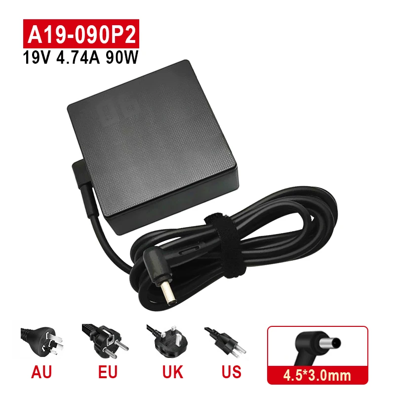 19V 4.74A 90W AC Adapter A19-090P2A Charger For ASUS ZenBook UX560UA UX560UQ UX450FD Power Supply ADP-90YD B EXA1202YH