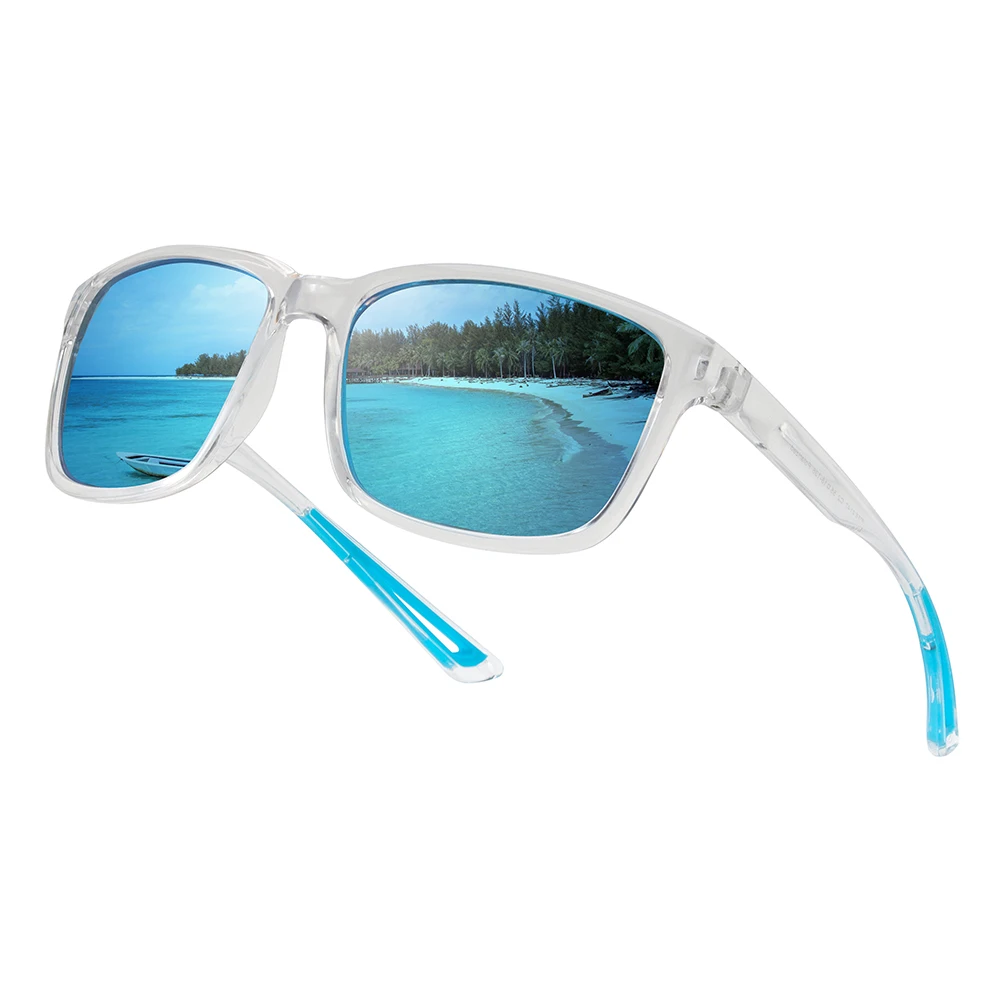 

Spots Sunglasses Outdoor Eyewear Polarized Lens Uv400 Protection Transparent Frame Colorful Lenes Men Vacation Women Glasses
