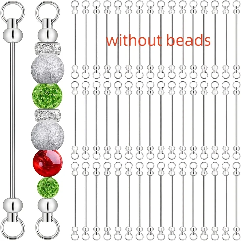 50pcs Women's Keychains Blank Beadable Key Fobs Handmade Projects Bulk Keychain Making Materials Not Included Perfect Gift