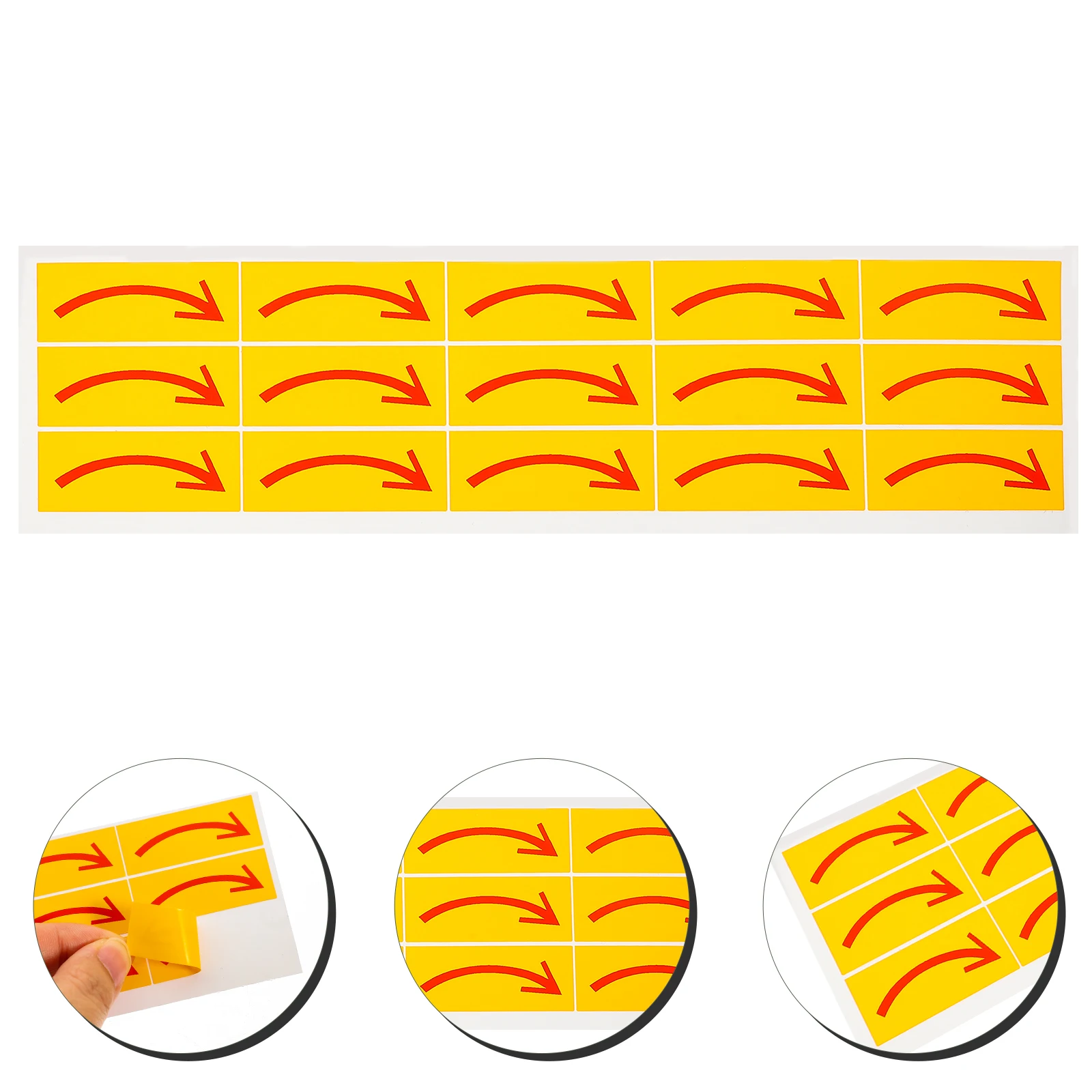 

15 Pcs The Sign Indication Tag Child Stickers Indicator Pvc Self-adhesive Arrows Removable Labels