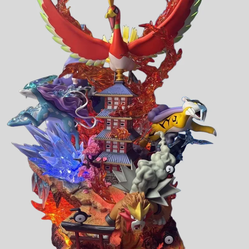 الحيوانات الأليفة قزم البيض وحوش الجيب يده زخرفة فينيكس الملك ثلاثة الوحوش المقدسة الرعد الله المياه الرب أنيمي يده نموذج