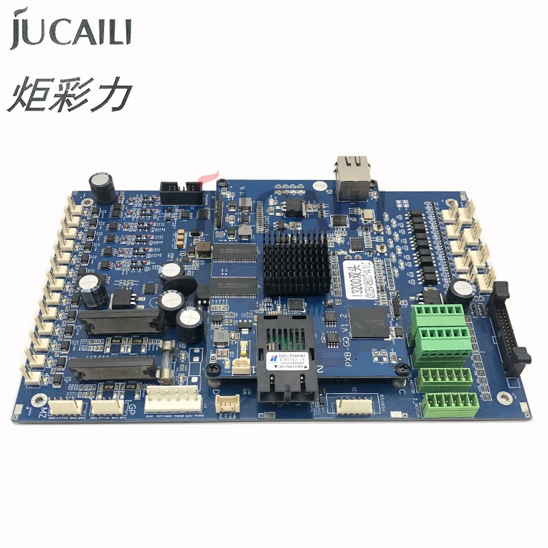 Jucaili Senyang LC version I3200 main board for Epson I3200 2 heads Fiber Optic board for flatbed printer mother board