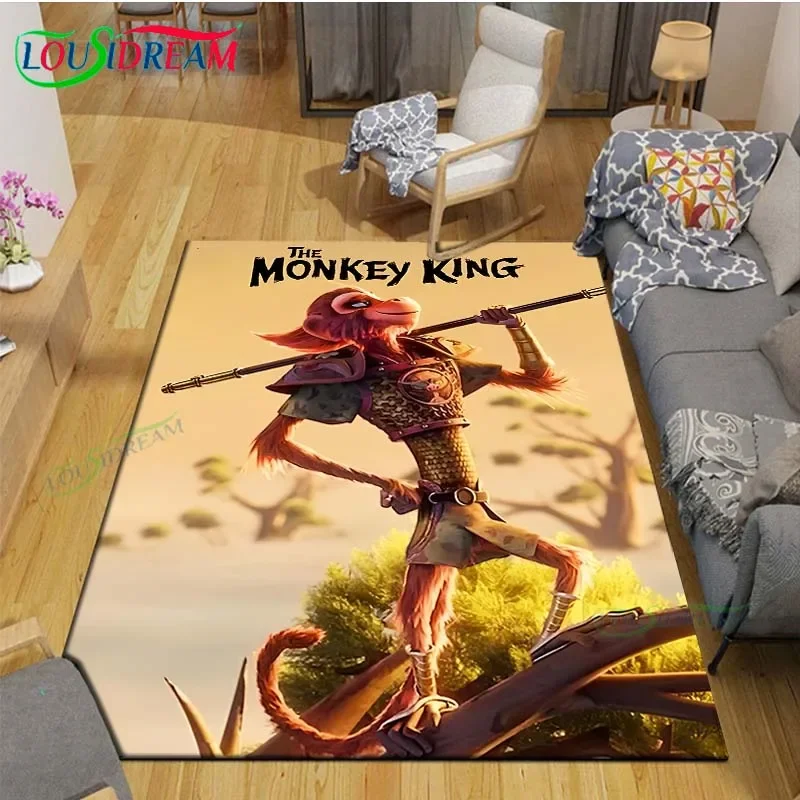 Exquisite Role The Monkey King Printed  Carpets Living Room Anti-Skid Area Rug Kids Bedroom Mats Yoga Mat Large Carpet Decor