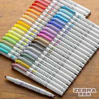 Rotuladores resaltadores Zebra Mildliner, 5/10/25/35/40 colores surtidos, marcador de puntas dobles fino/tablero, manual, pintura, dibujo, arte de recordatorio