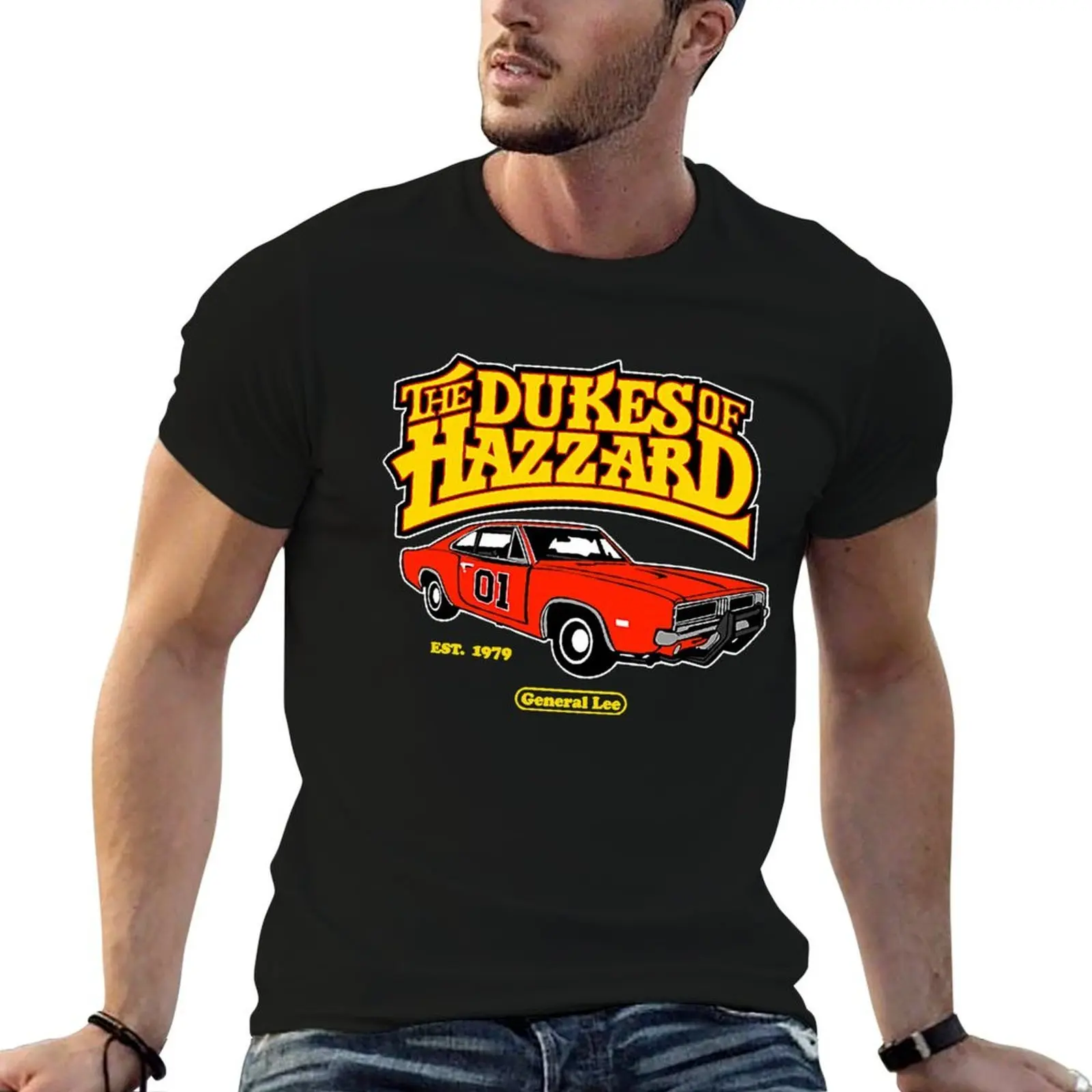 

plain shirts shirt shirts cotton with man Hazzard t man of t prints Dukes t T-Shirt 100%