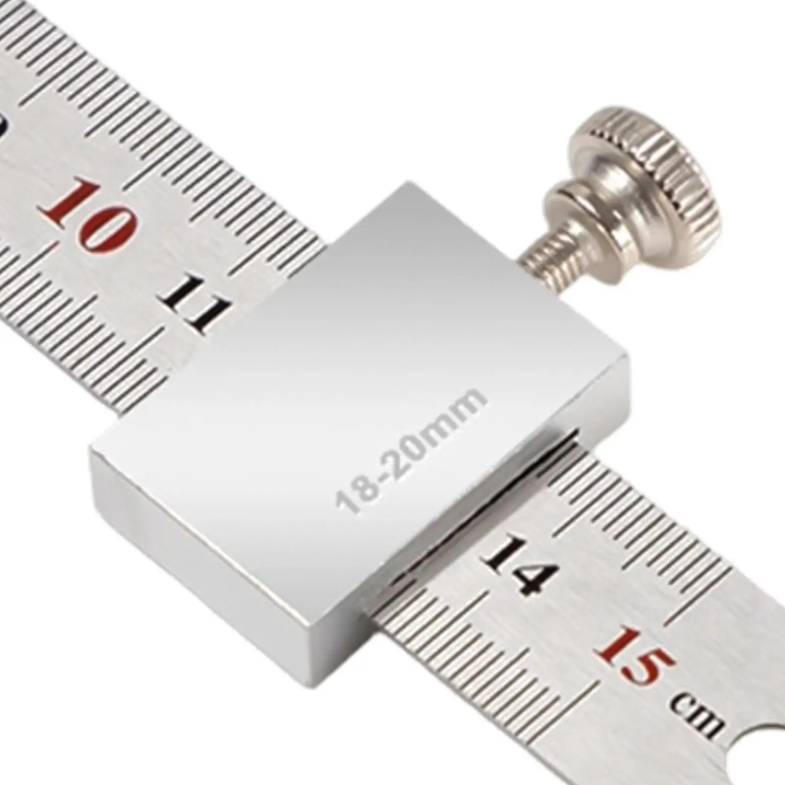 Ruler Positioning Block High Precision Aluminum Alloy Stopper Positioning Scriber Block for Carpentry Steel Ruler Measuring Home