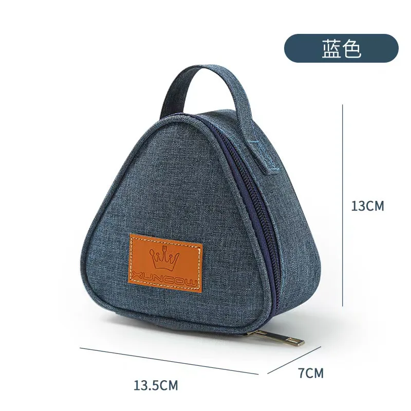 Mini Triangular Insulation Bag Aluminum Foil Thermal Cooler Lunch Tote Student Rice Ball Bag Lunch Box Bento Lunch Carry Bags image 6