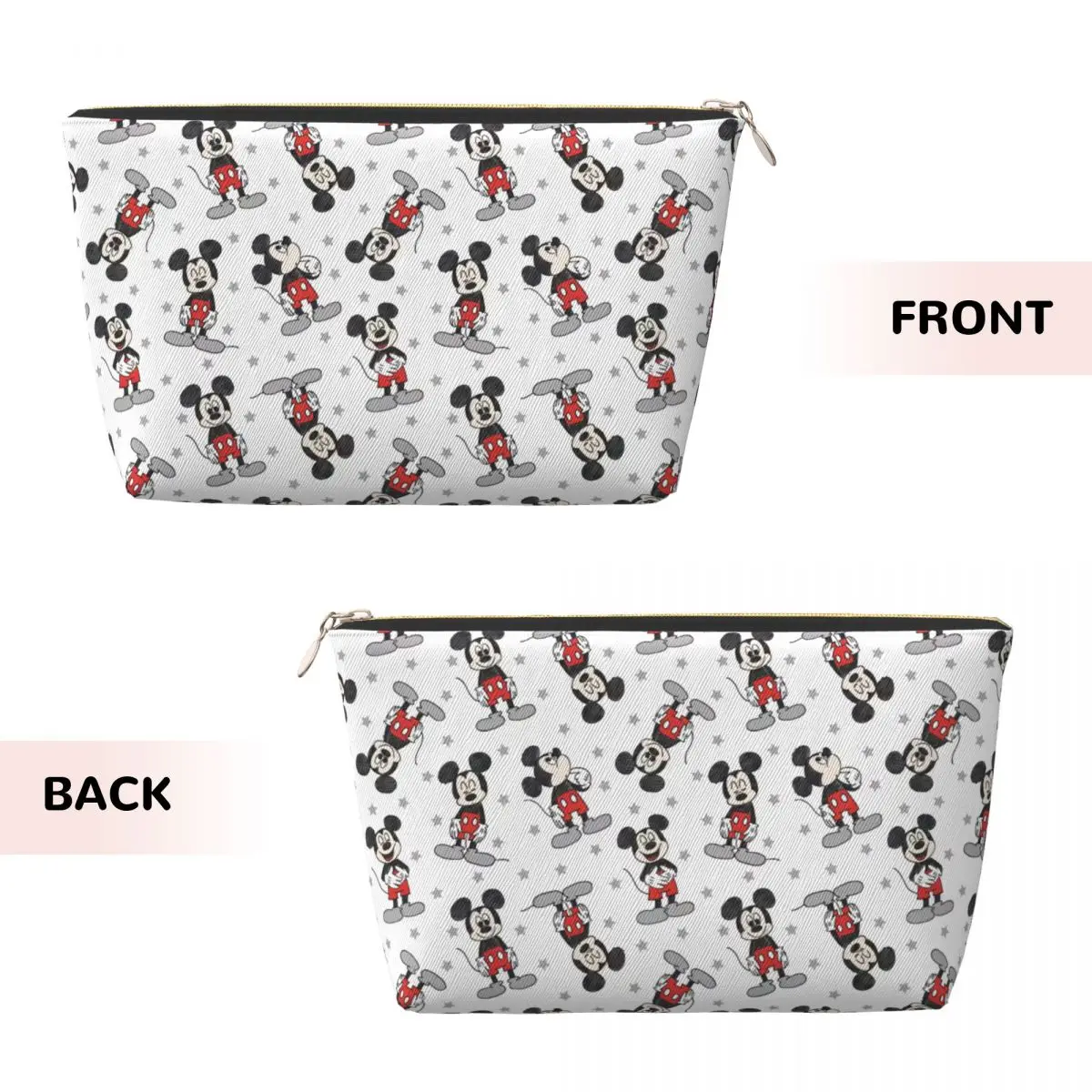 Custom Mickey Mouse Star Travel Toiletry Bag for Women Cartoon Cosmetic Makeup Bag Beauty Storage Dopp Kit