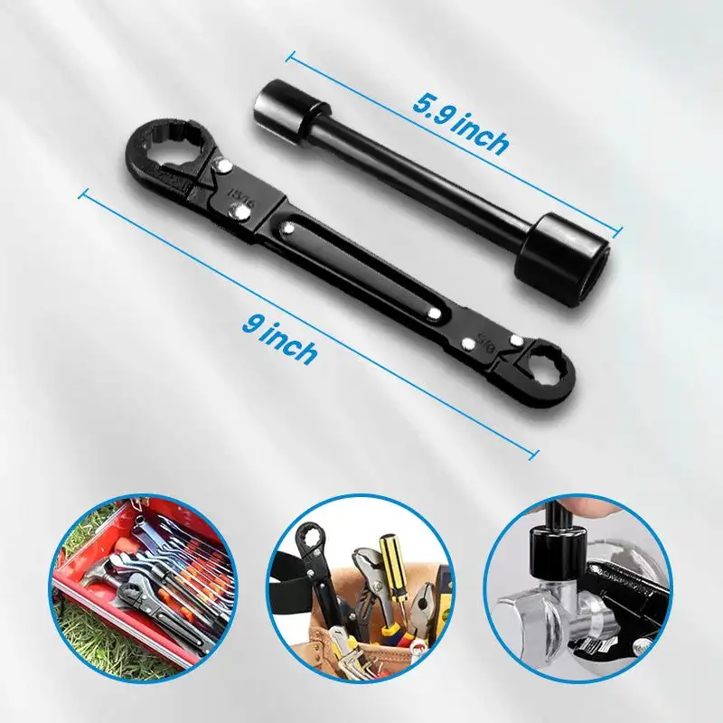 Professional Plumbing Wrench Kit - Must-Have for Plumbers Angle Stop Wrench Easy to Install Carry for Plumbers Plumbing Tool