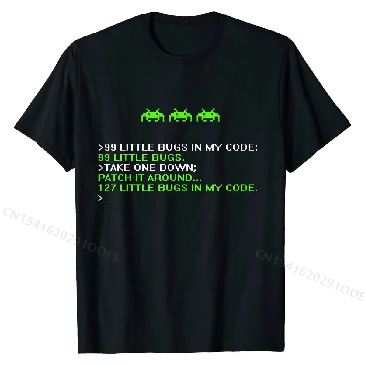 Funny Programmer Coding Debugger Hacker Computer Science Dev T-Shirt Tops & Tees Fashion Print Cotton Man Top T-shirts Print