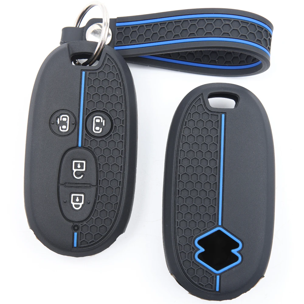 For Suzuki Wagon R Every Hustler Palette Solio Alto Lapin Spacia Soft Silicone Smart Key Protector Clasp Key Holder Scratch