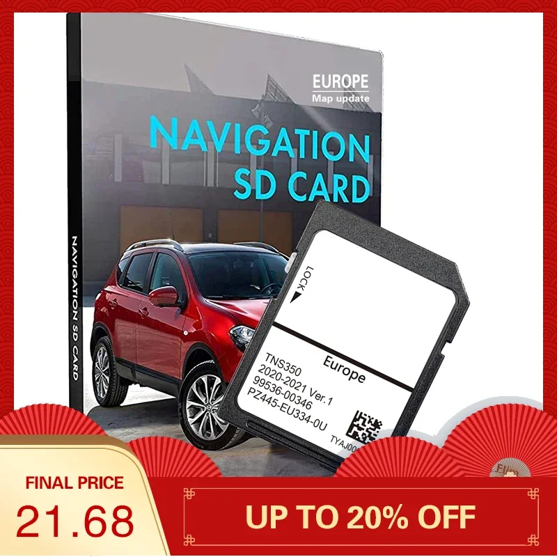 

Sat Nav TNS350 Ver.1 system Navigation SD Card Update Europe UK Maps for Toyota Land Cruiser 150/Prius/RAV4 Car GPS Card