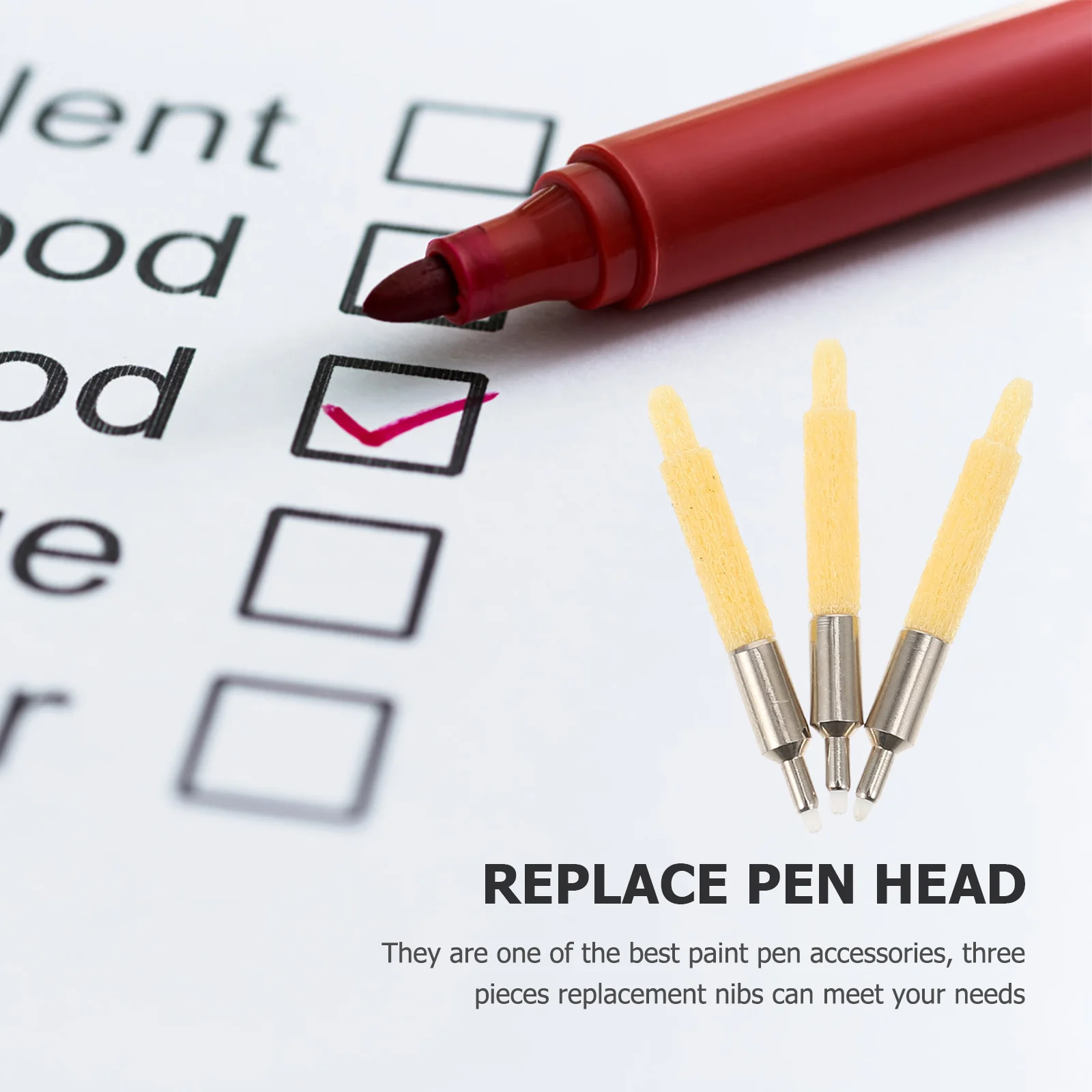 

3Pcs Handwriting Paint Pen Replacement Nibs Smooth Writing Tips for Artists Students Crafters Universal Fit Paint Pen Tips