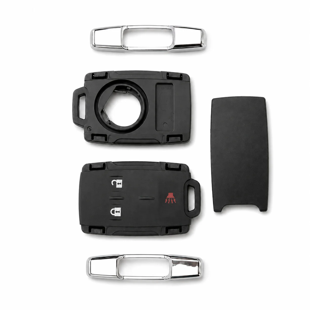 3 Button Key Fob Shell M3N-32337100 for 2014 2015 2016 2017-2022 Chevy Silverado Colorado GMC Sierra Canyon Keyless Remote Case