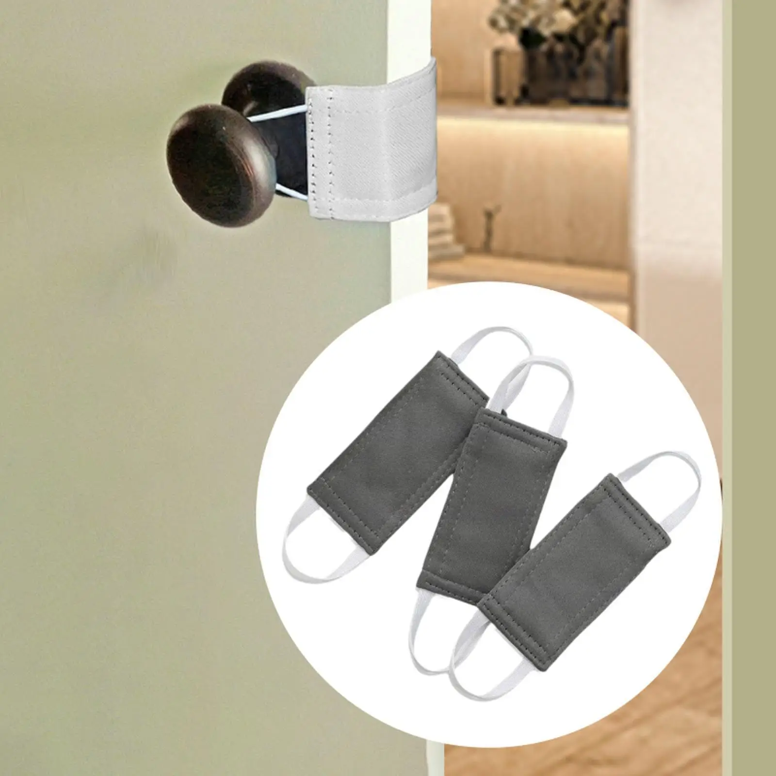 

3Pcs Nursery Door Stoppers Cushions 10cmx5cm for Bathroom Accessory Multipurpose