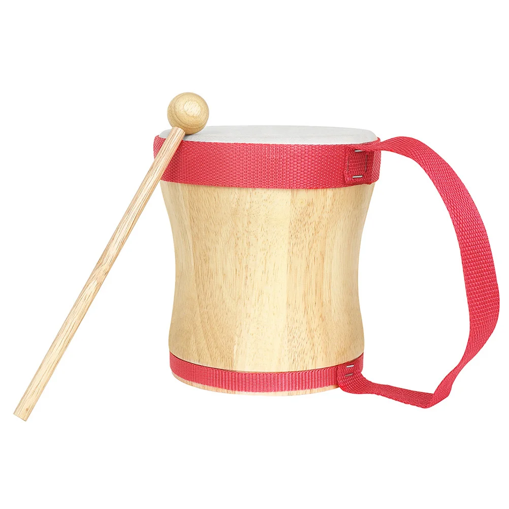 

Children's Hand Drum Percussion Instrument Made of Wood and Genuine Sheepskin Enhances Creativity Rhythm Coordination