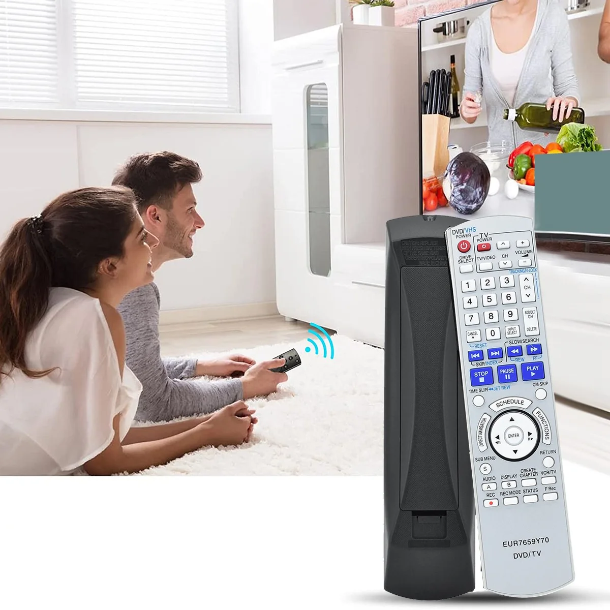 

ABAC-EUR7659Y70 Пульт дистанционного управления для Panasonic TV/DVD Combo DMR-ES35V DMR-ES35VP DMR-ES35VPC DMR-ES3 Запасная часть