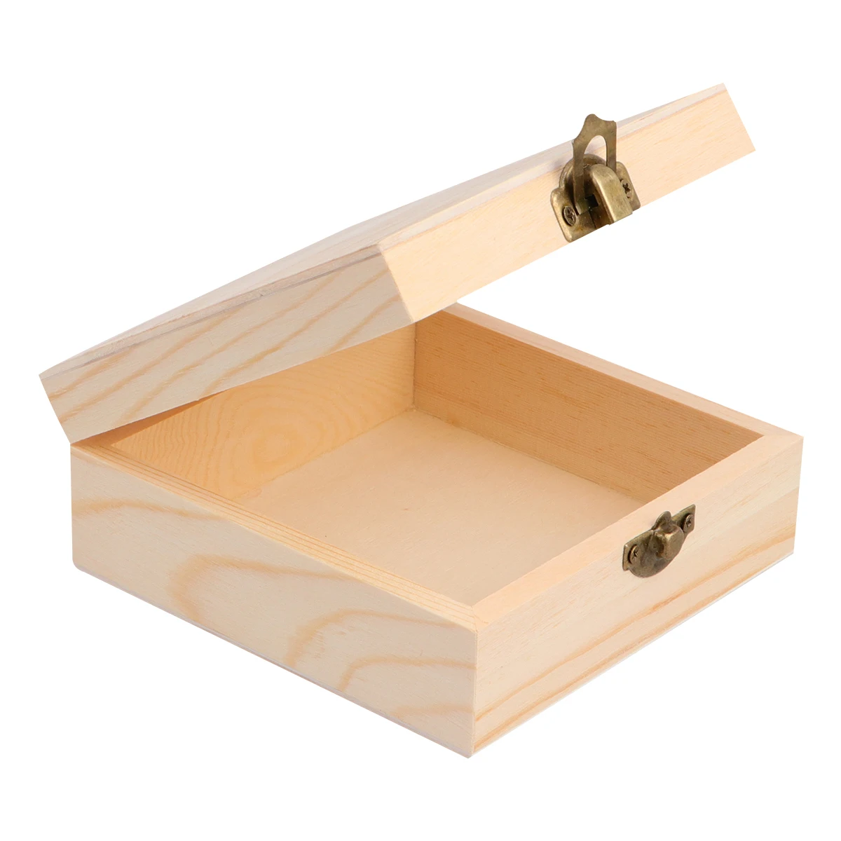 

Wooden Jewelry Box Small Trinket Case Holder ganizer Container Premium Material Dust Protection Retro Design Practical Storage