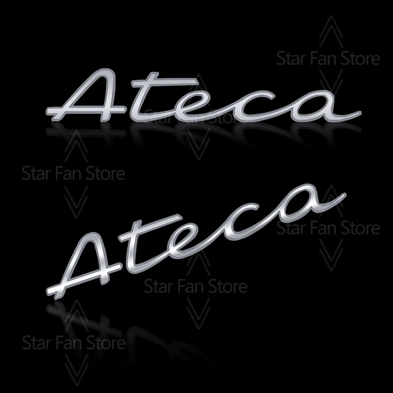 Metal Logo For Ateca New Badge SEAT 3D Stickers Fender Emblem Decal Auto Accessories Letter Lettering Decoration Car Styling