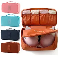 Women Foldable Divider Organizer Bra Box Travel Necessity Folding Cosmetic Bag Socks Underwear Clothing Lingerie Storage Bags