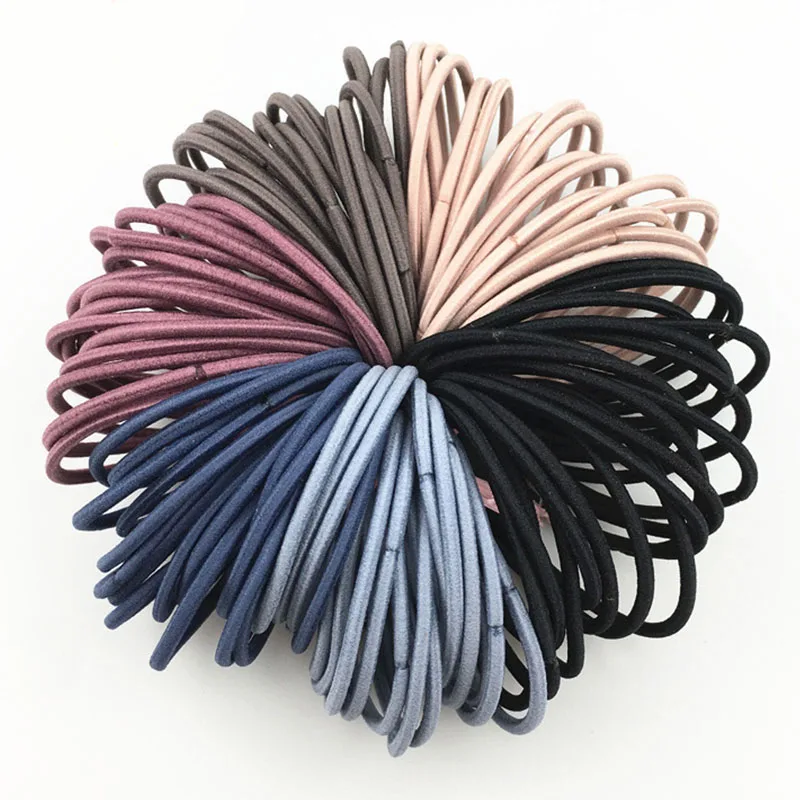 10pcs/lot 5CM Hair Accessories Women Rubber Bands Scrunchy Elastic Hair Bands Girls Headband Decorations Ties  Gum for Hair